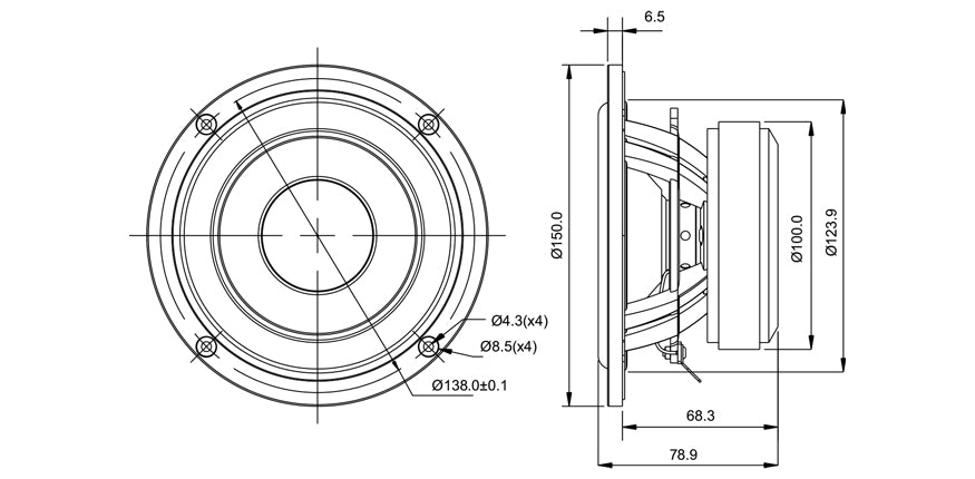 [SB Acoustics] 5" SB15CRC30-8 / Carbon