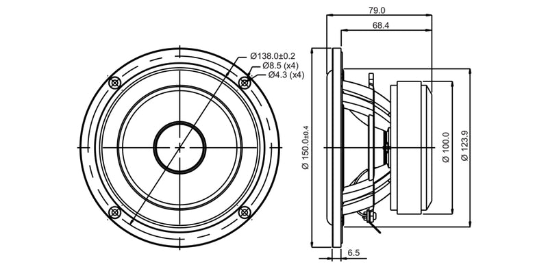[SB Acoustics] 5" SB15MFC30-8 / Polypropylene-2