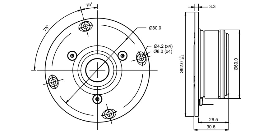 [SB Acoustics] SB21RDC-C000-4 / Fabric