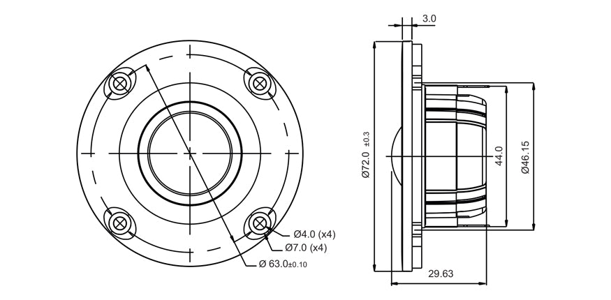 [SB Acoustics] SB26STCN-C000-4 / Fabric